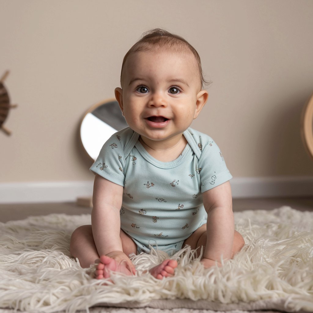 Diamond painting van een babyfoto