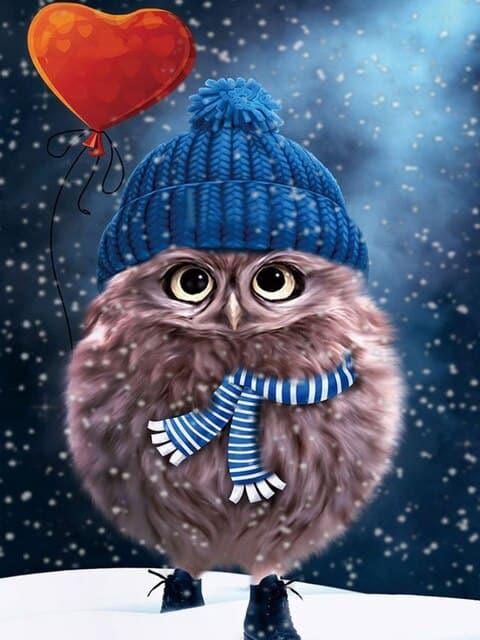 Diamantmalerei Winter Angry Bird - SEOS Shop ®