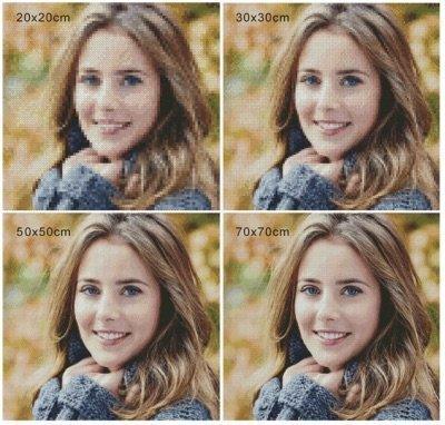 Custom Made Diamond Painting 3 Luik - Laden Sie Ihr eigenes Foto hoch