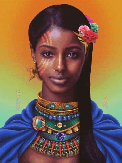 Diamantmalerei Afrikanisches schönes Mädchen - SEOS Shop ®