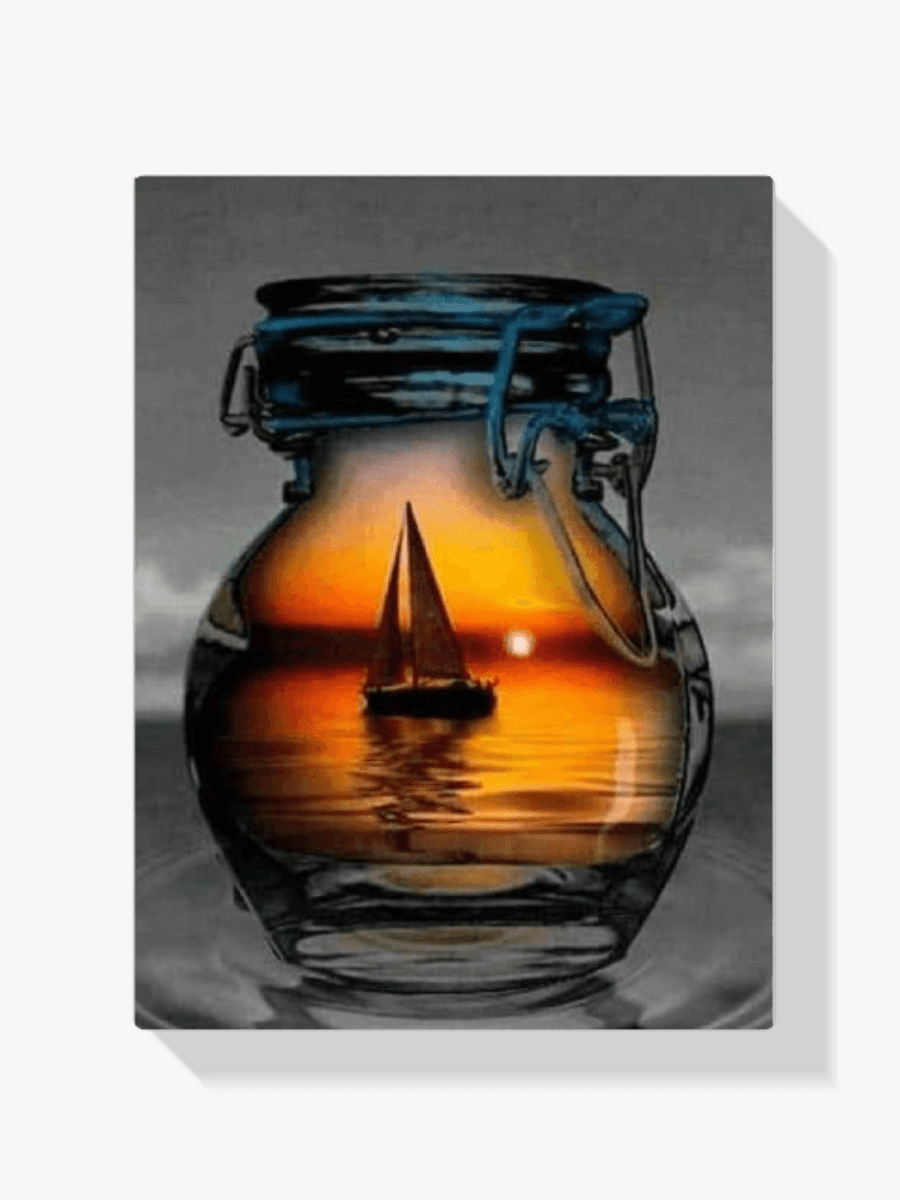 Diamantmalerei Boot in der Lampe - SEOS Shop ®