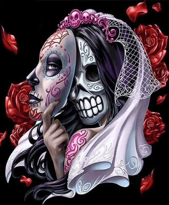 Diamantmalerei Totenkopf - Maske - SEOS Shop ®