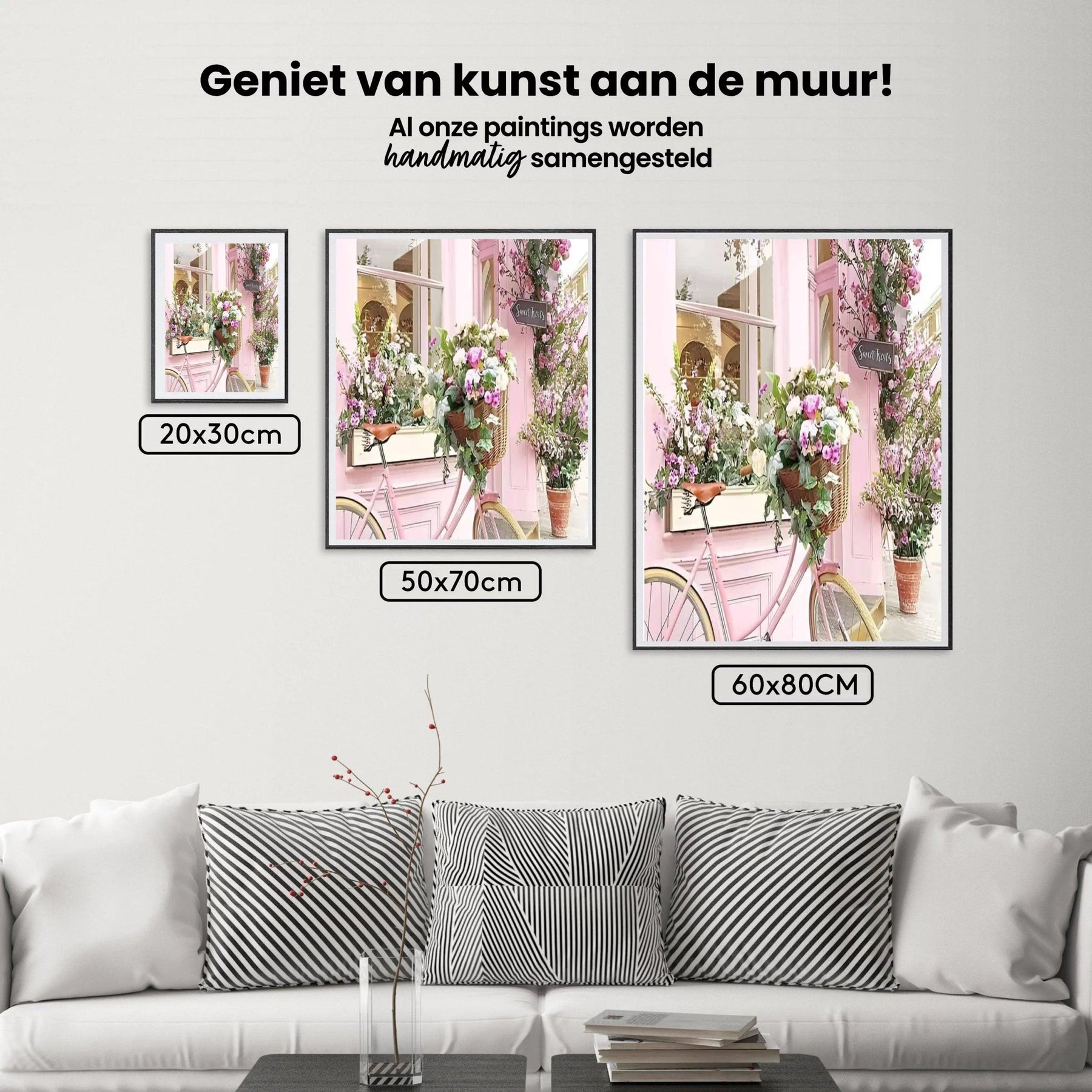Diamantmalerei-Fahrrad im Blumenladen - SEOS Shop ®