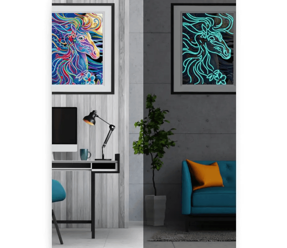 Diamond Painting Glow in the Dark - Pferd - SEOS Shop ®