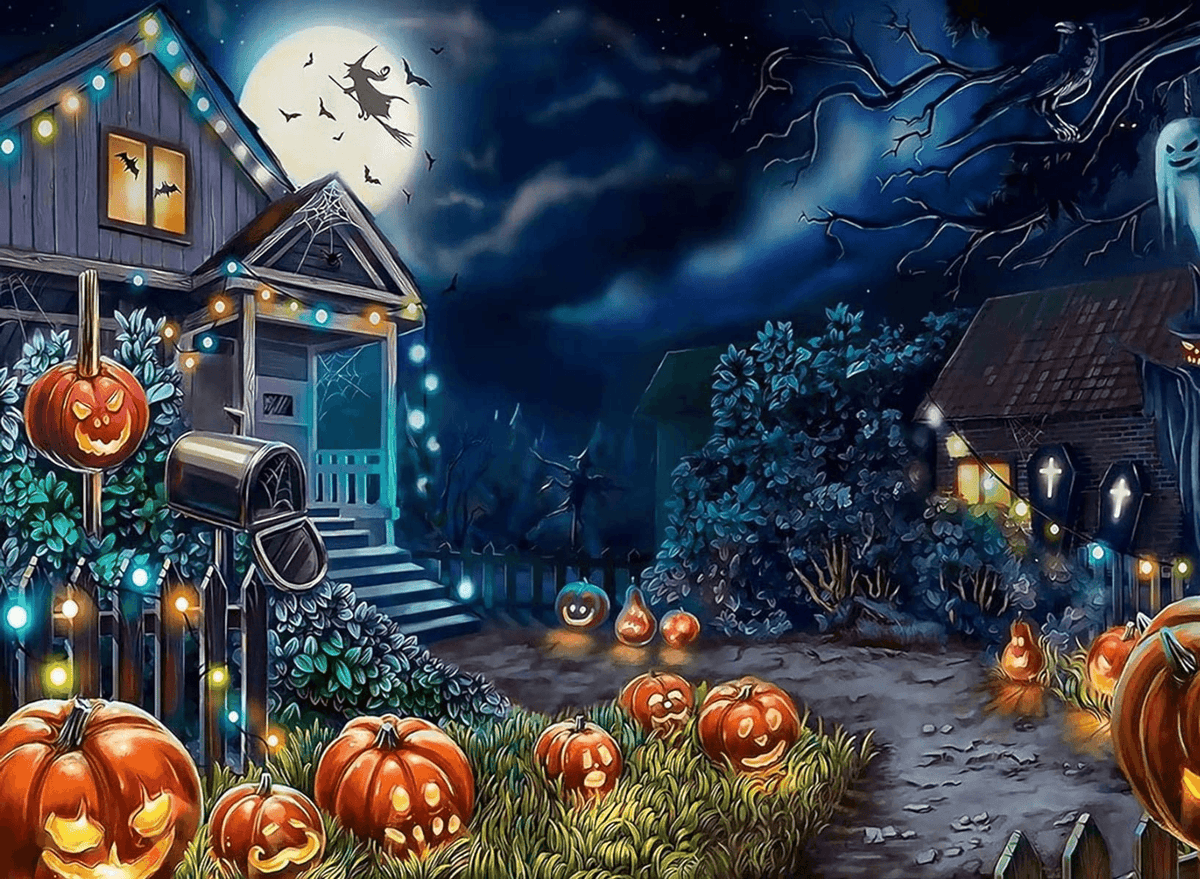 Diamantmalerei Halloween-Haus - SEOS Shop ®