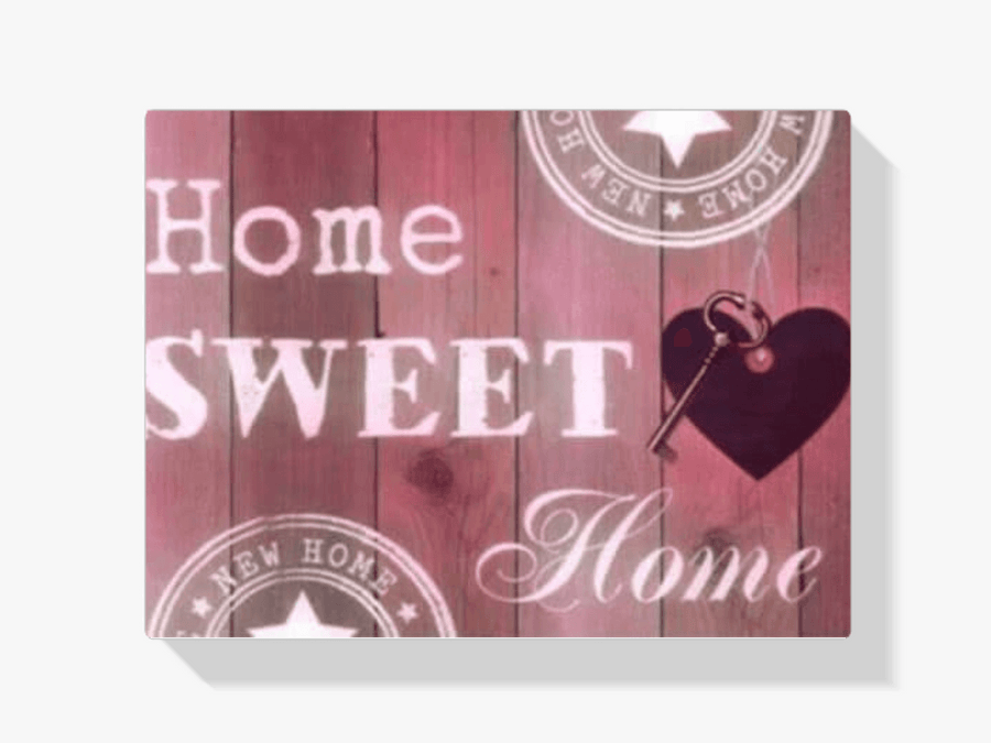 Diamond Painting Home Sweet Home Rosa 30x40cm – SEOS Shop ®