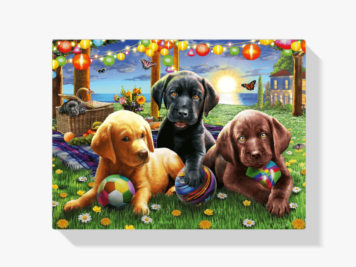 Diamond Painting Hunde spielen - SEOS Shop ®