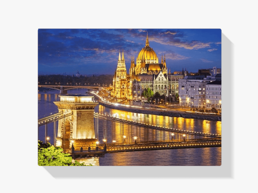 Diamond Painting Ungarische Stadt bei Nacht - SEOS Shop ®