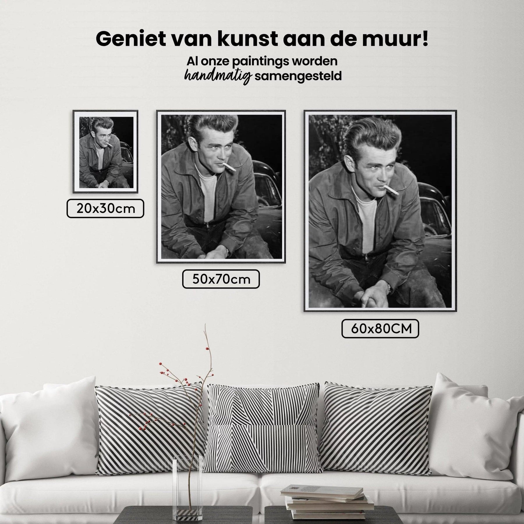 Diamantmalerei James Dean Schwarz und Weiß - SEOS Shop ®