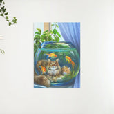 Diamantmalerei Katze mit Fisch - SEOS Shop ®