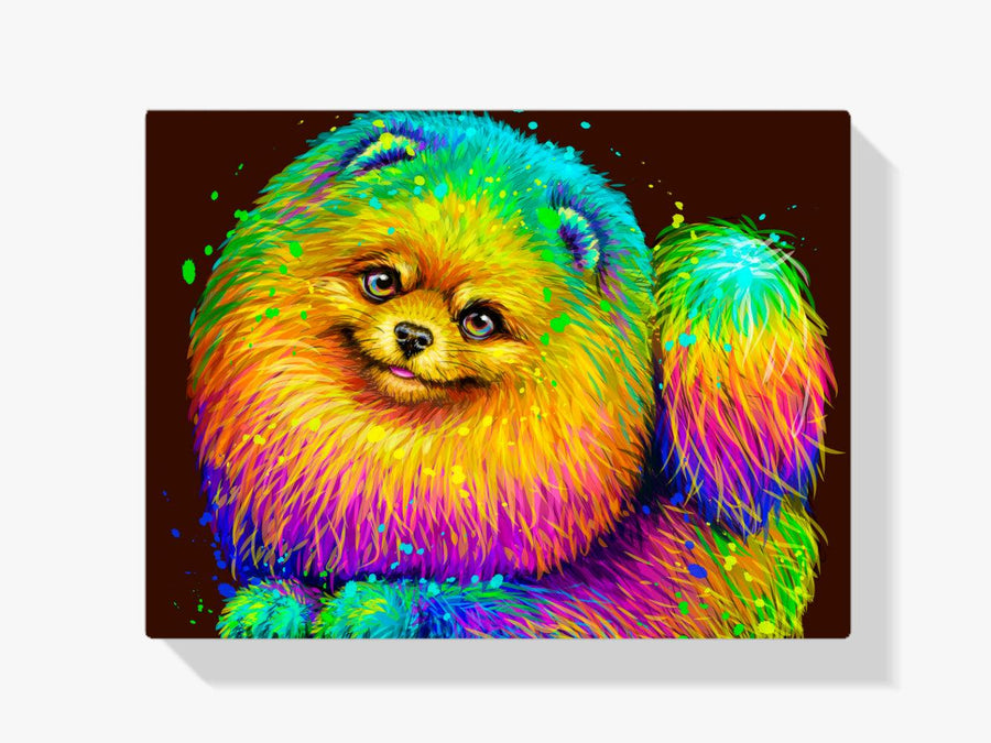 Diamond Painting Bunter Zwergspitz - SEOS Shop ®