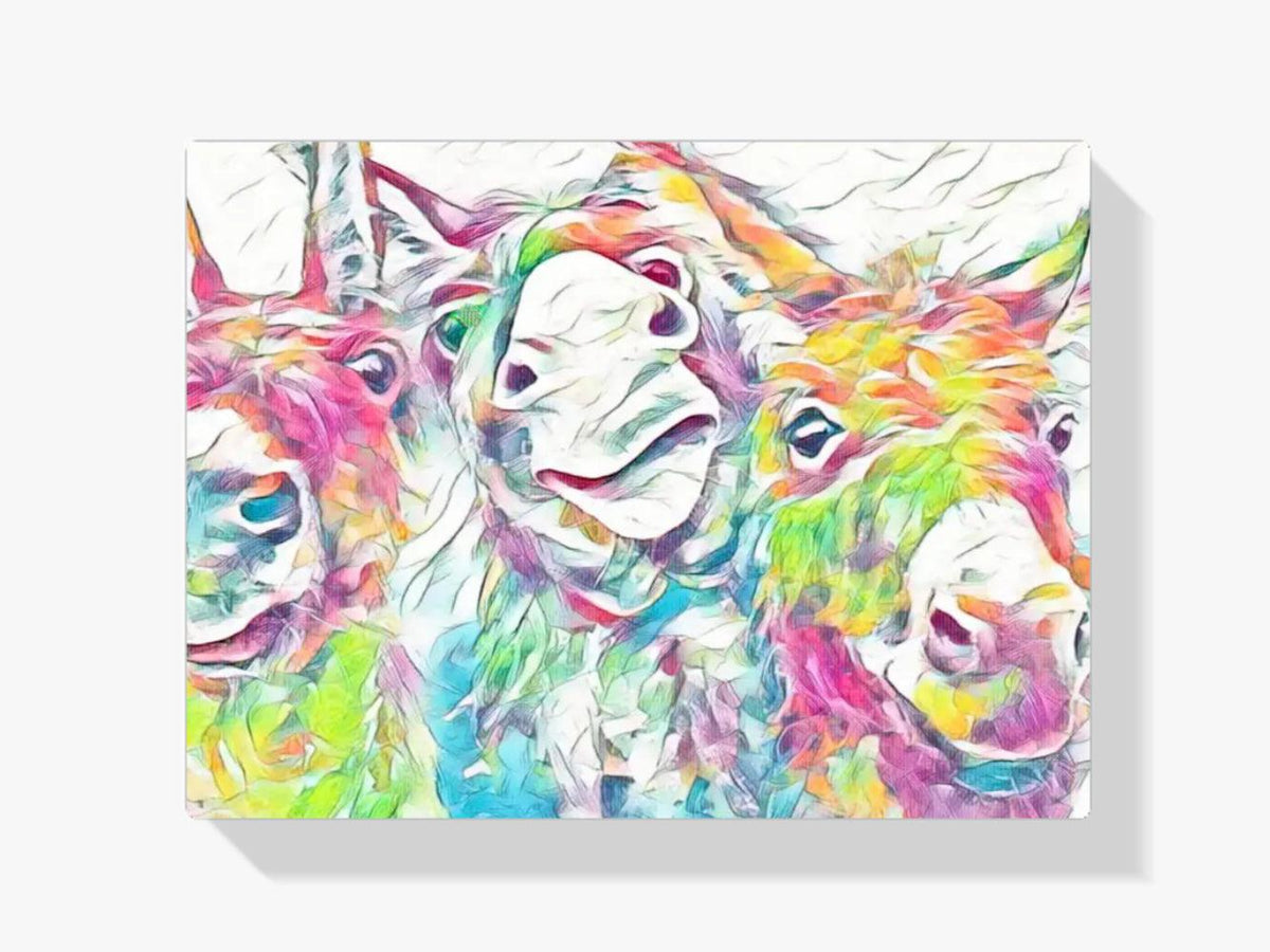 Diamond Painting Bunte Esel - SEOS Shop ®
