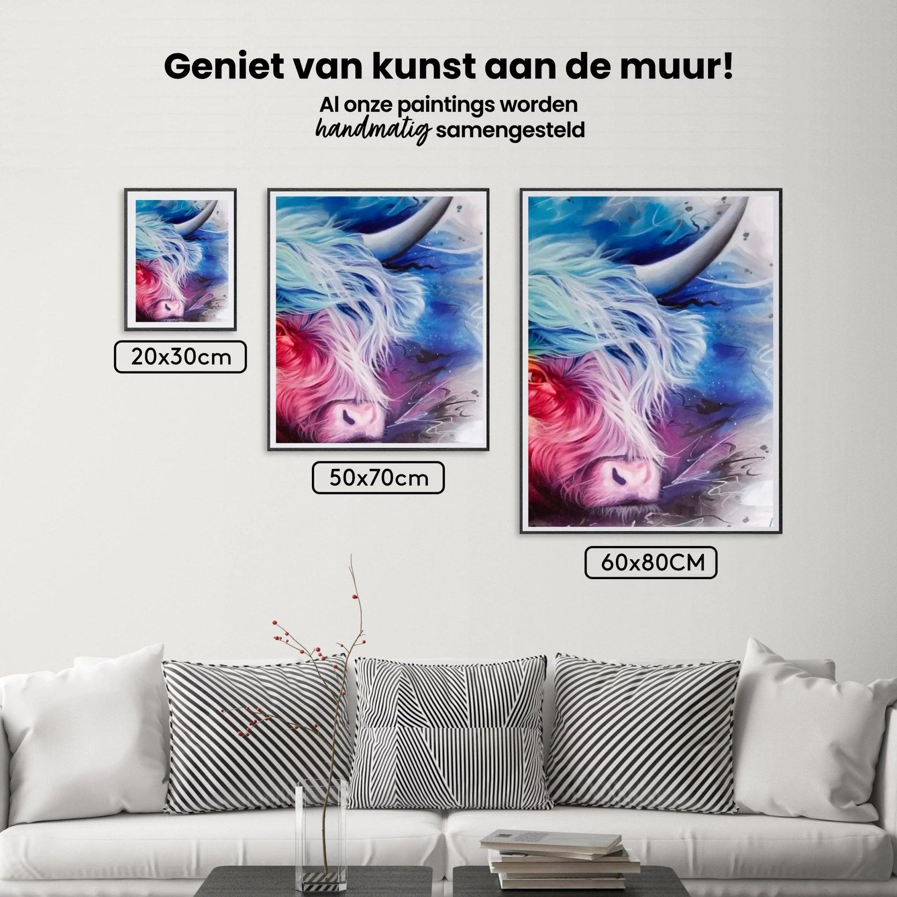 Diamond Painting Bunter schottischer Hochlandrinder - SEOS Shop ®