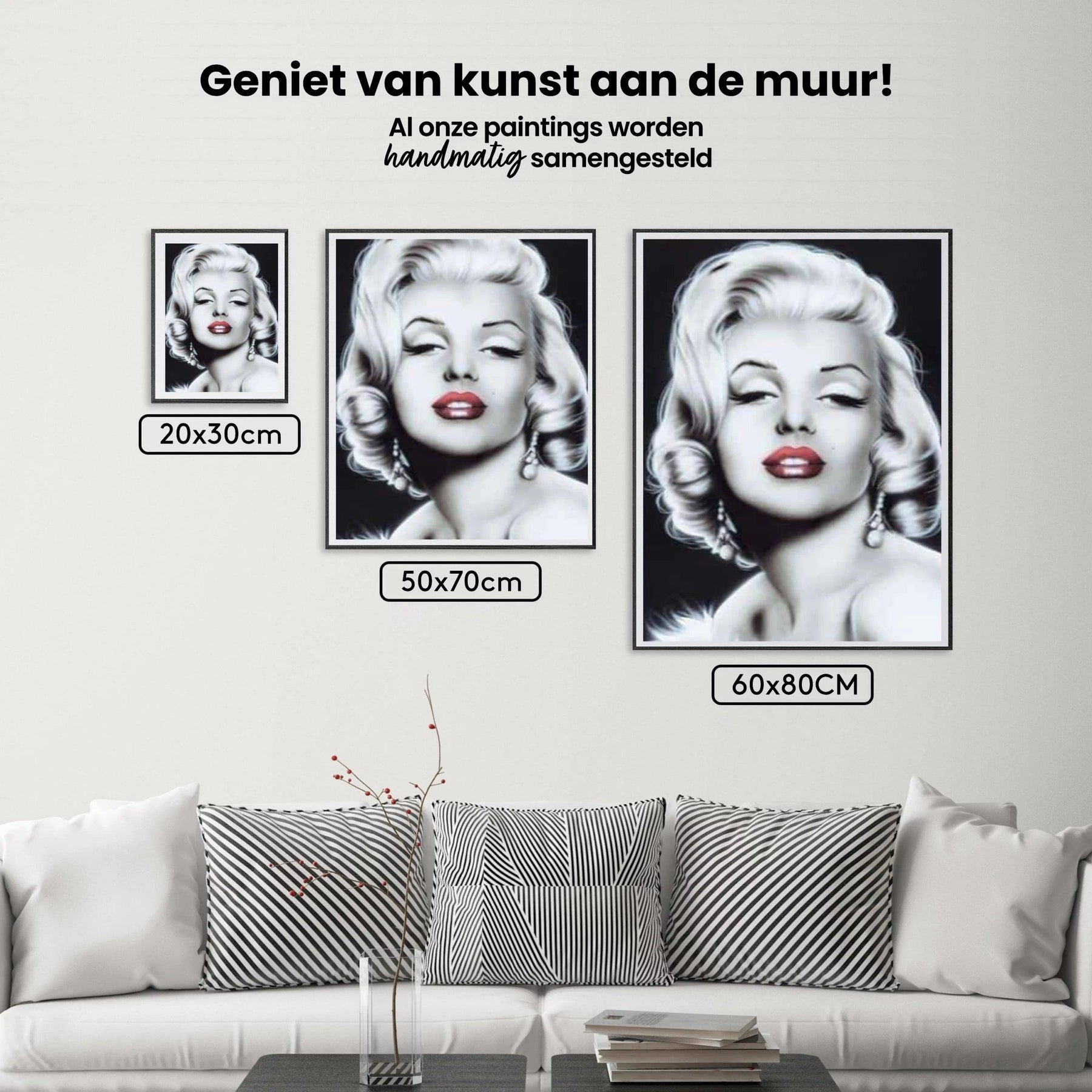Diamond Painting Marilyn Monroe in Schwarzweiß - SEOS Shop ®