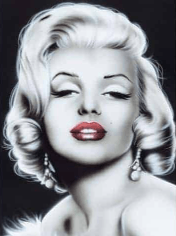 Diamond Painting Marilyn Monroe in Schwarzweiß - SEOS Shop ®