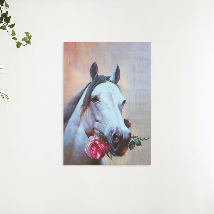 Diamond Painting Pferd mit Rose - SEOS Shop ®