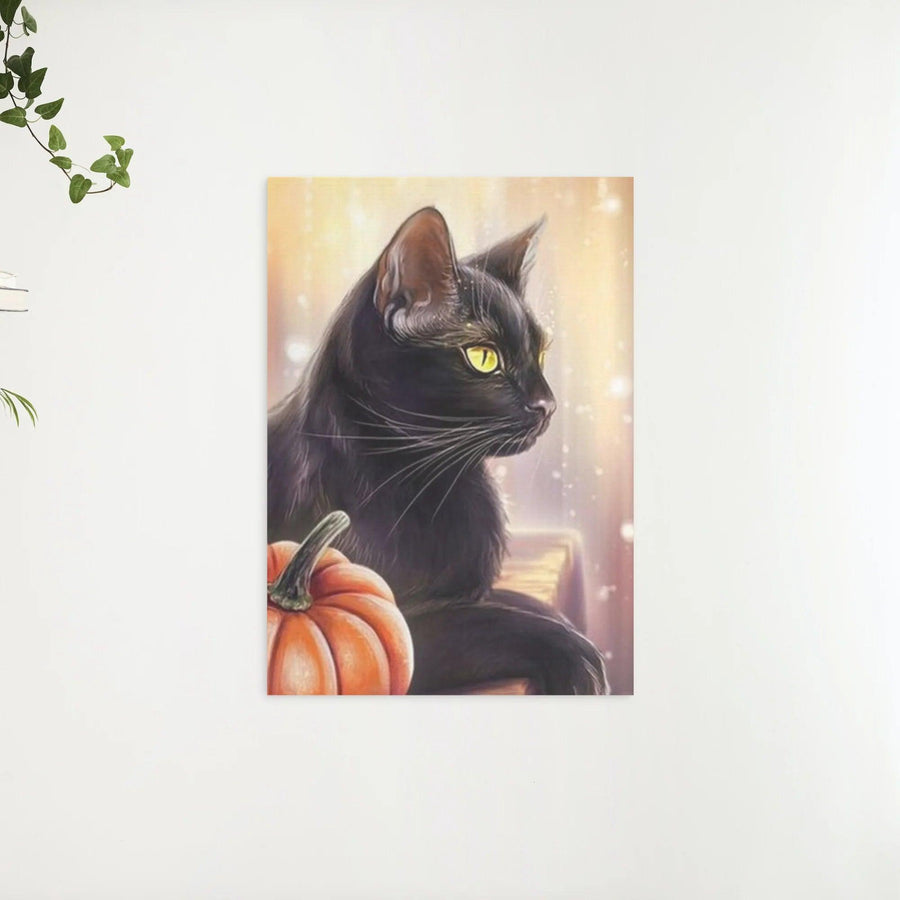 Diamantmalerei Kürbis und schwarze Katze - SEOS Shop ®