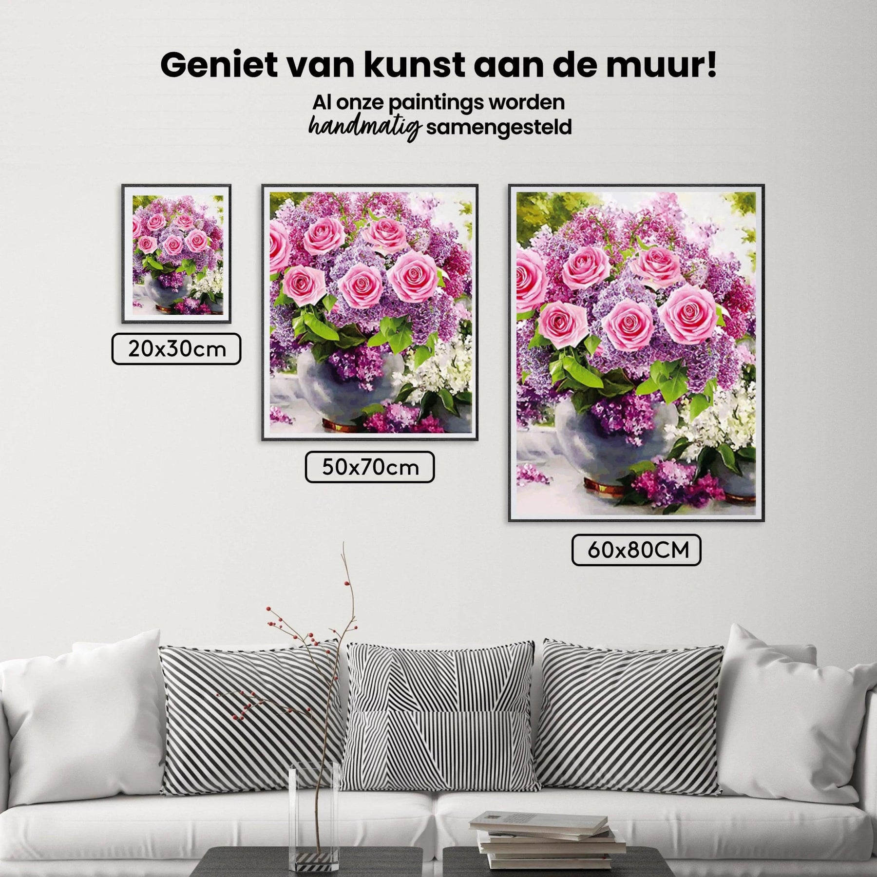 Diamantmalerei Rosa Rosen in Vase - SEOS Shop ®