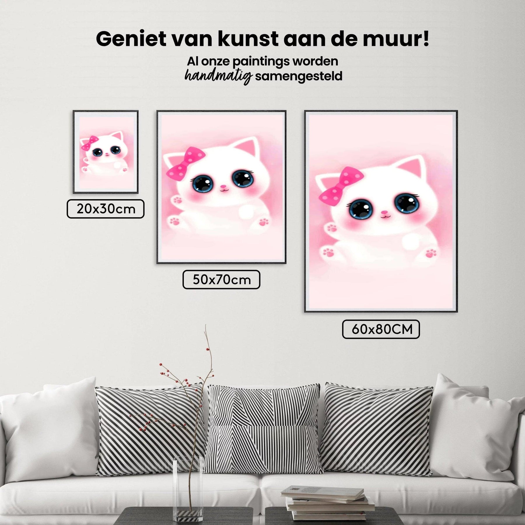 Diamantmalerei Süßes rosa Kätzchen - SEOS Shop ®