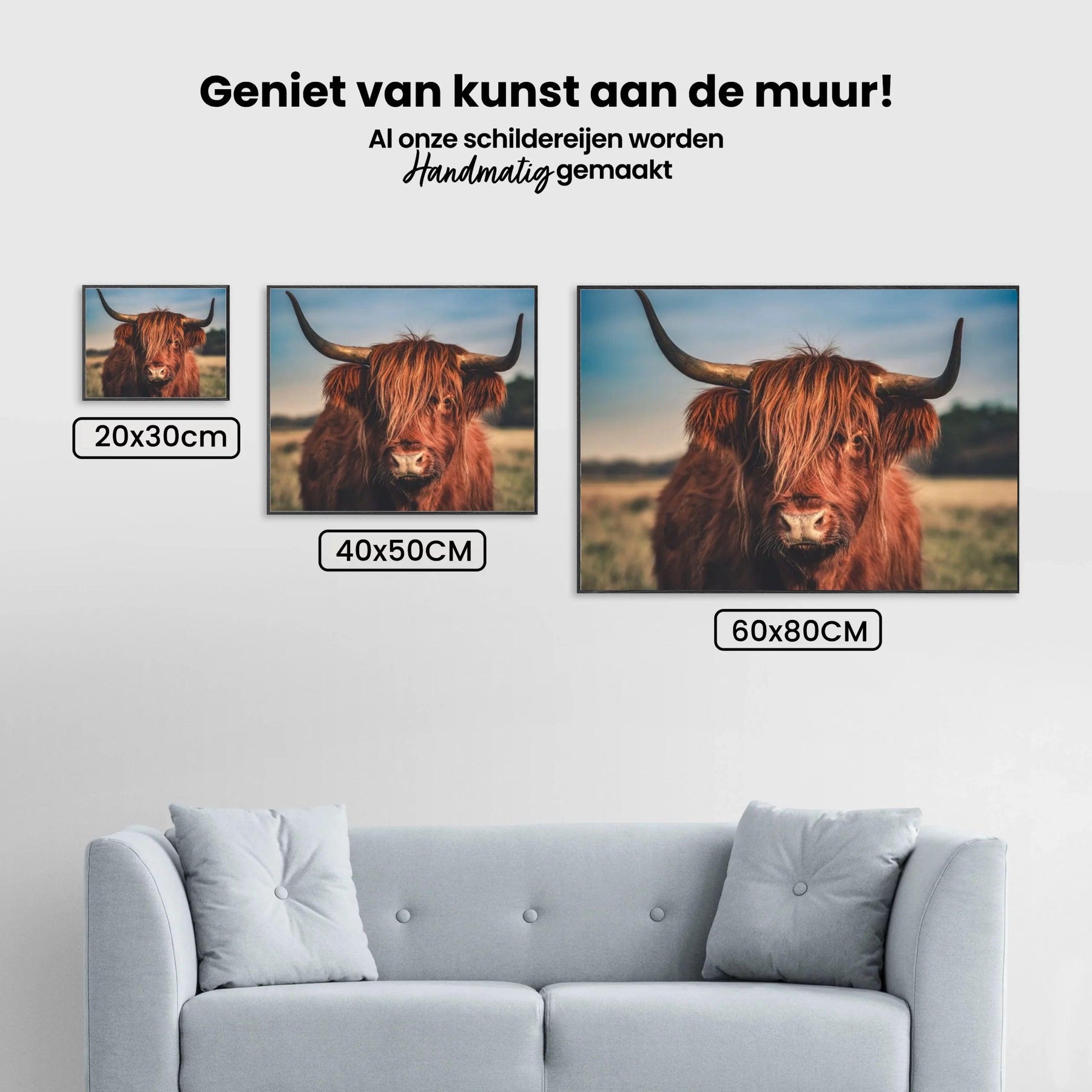 Diamond Painting Scottish Highlander - Scottish Highlander in der Wildnis - SEOS Shop ®