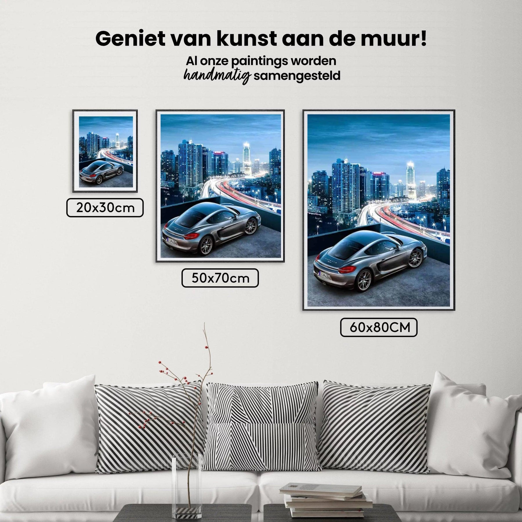 Diamond Painting Schneller Sportwagen in der Stadt - SEOS Shop ®