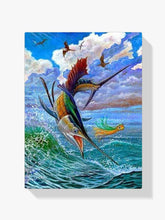 Diamond Painting Springender Segelfisch und Fliegende Fische - SEOS Shop ®
