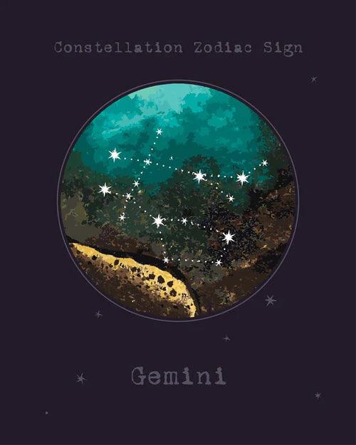 Diamantmalerei Sternzeichen - Zwillinge - SEOS Shop ®