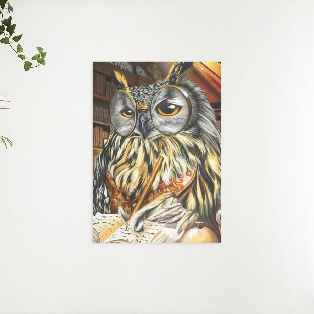 Diamond Painting Eule schreibt auf Papier - SEOS Shop ®