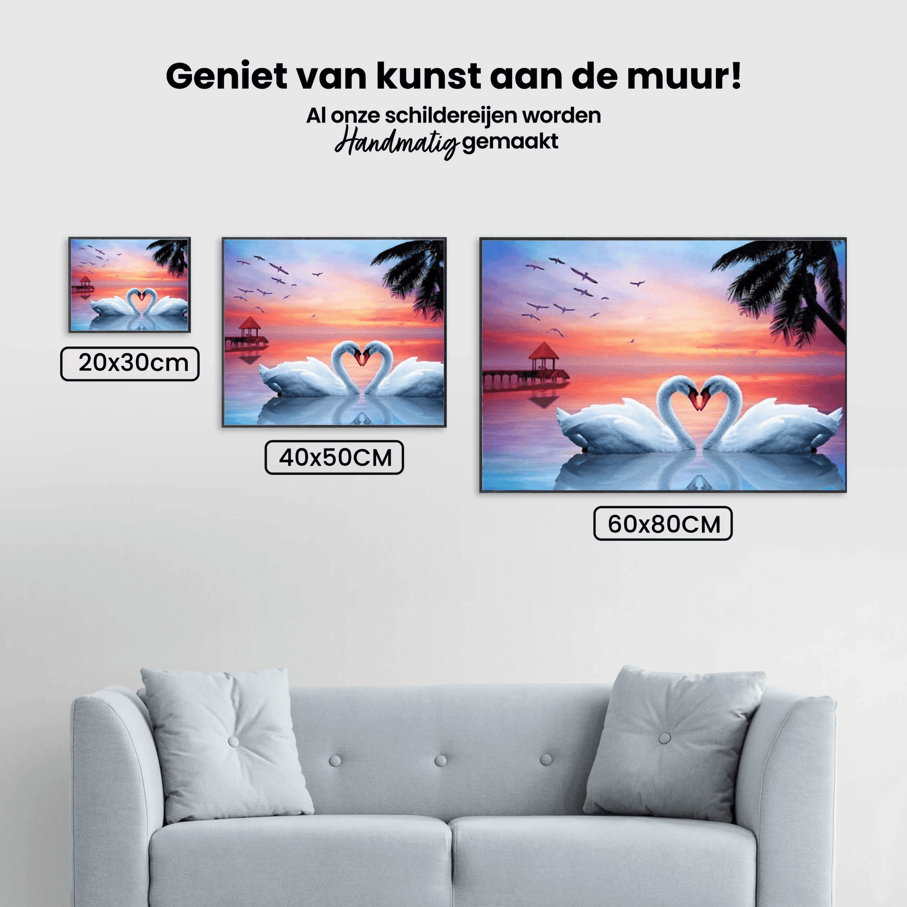 Diamantmalerei „Verliebte Schwäne“ – SEOS Shop ®
