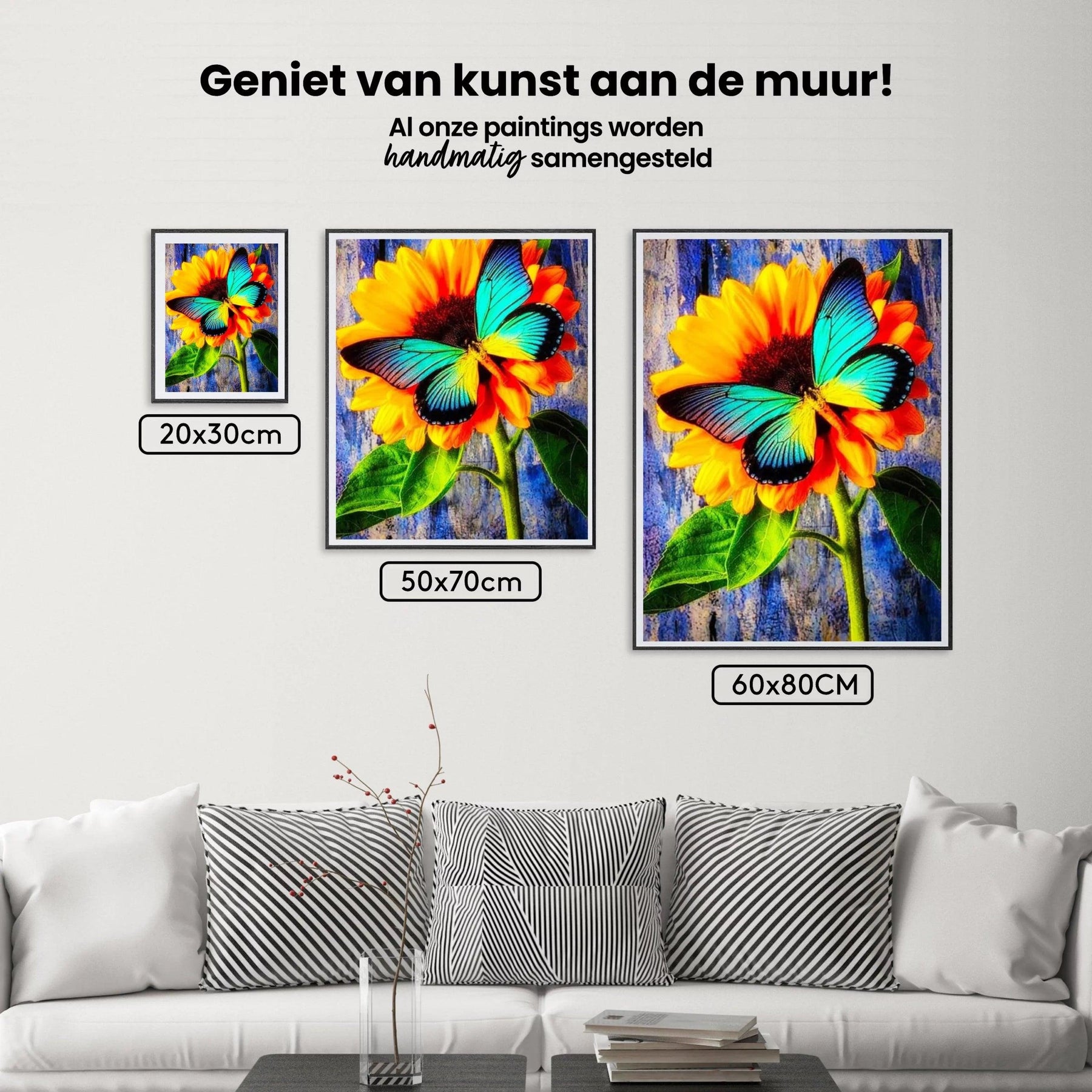 Diamantmalerei Schmetterling mit Sonnenblume - SEOS Shop ®