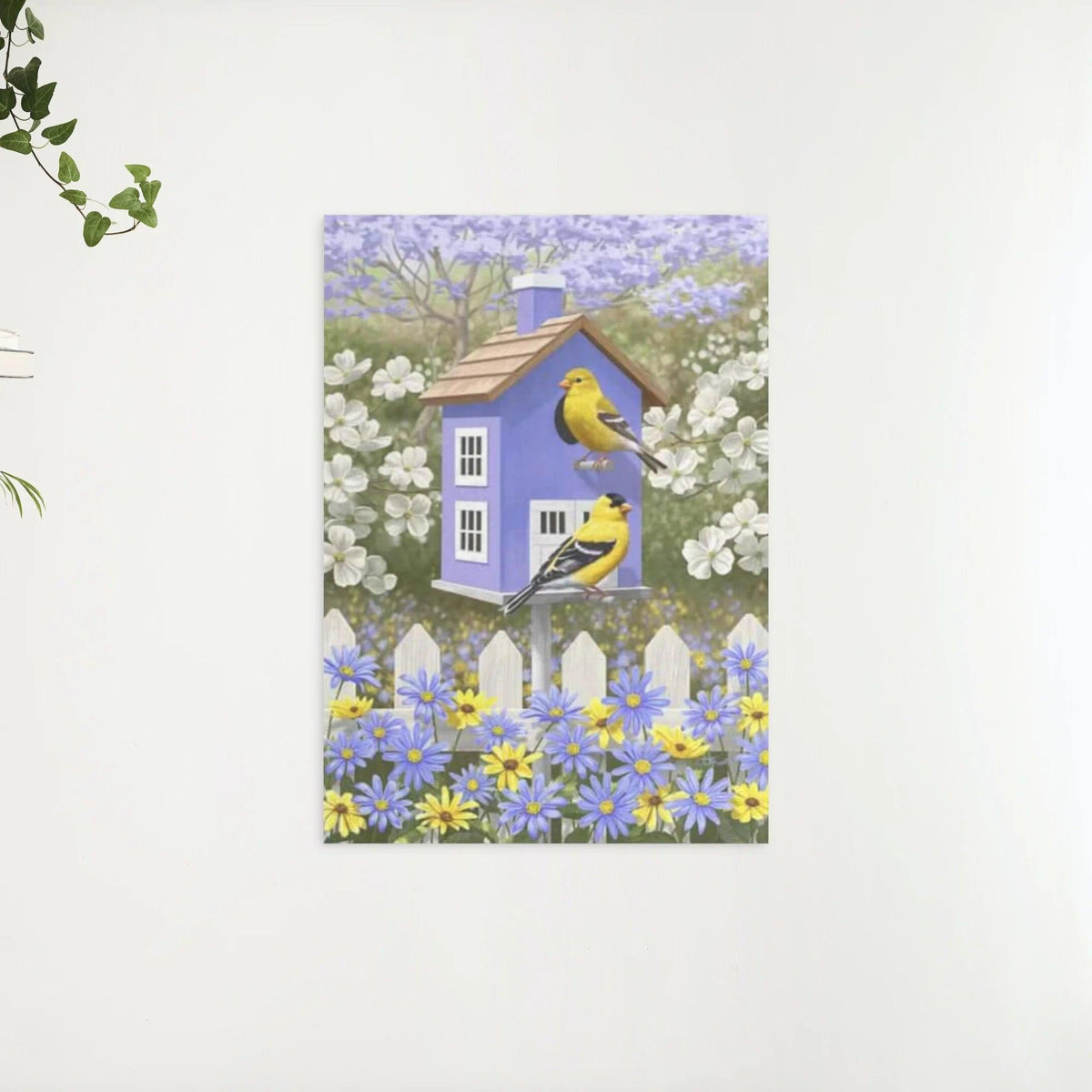 Diamantmalerei Vogel im Blumengarten - SEOS Shop ®