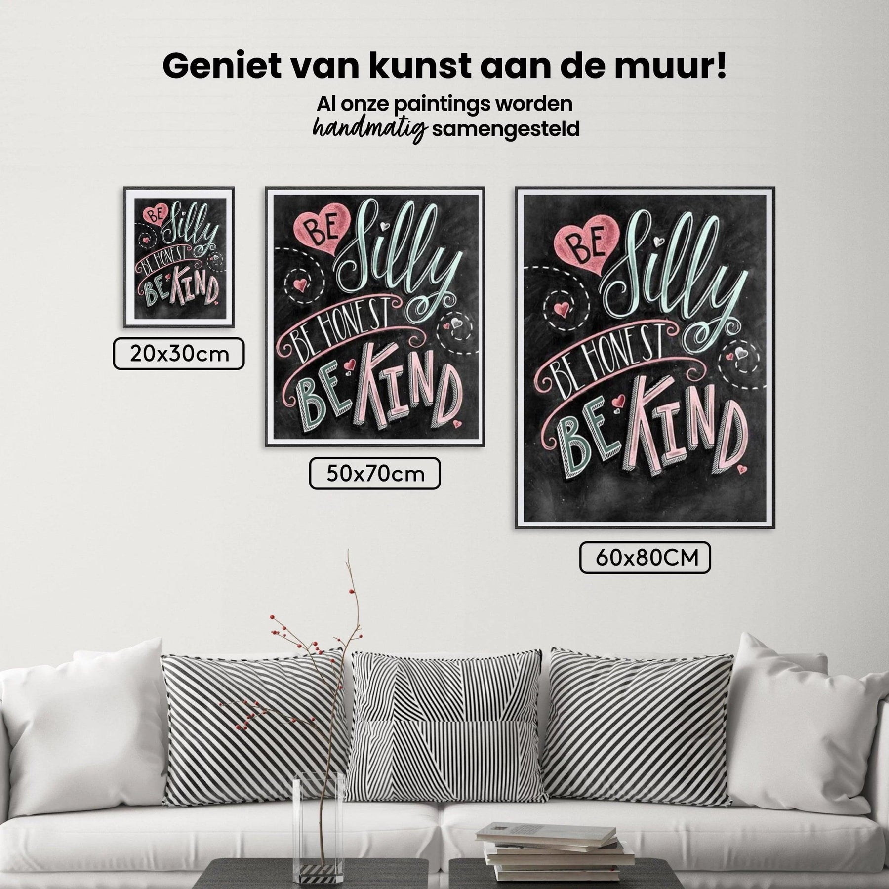 Diamond Painting Sei verrückt, sei ehrlich, sei nett – SEOS Shop ®