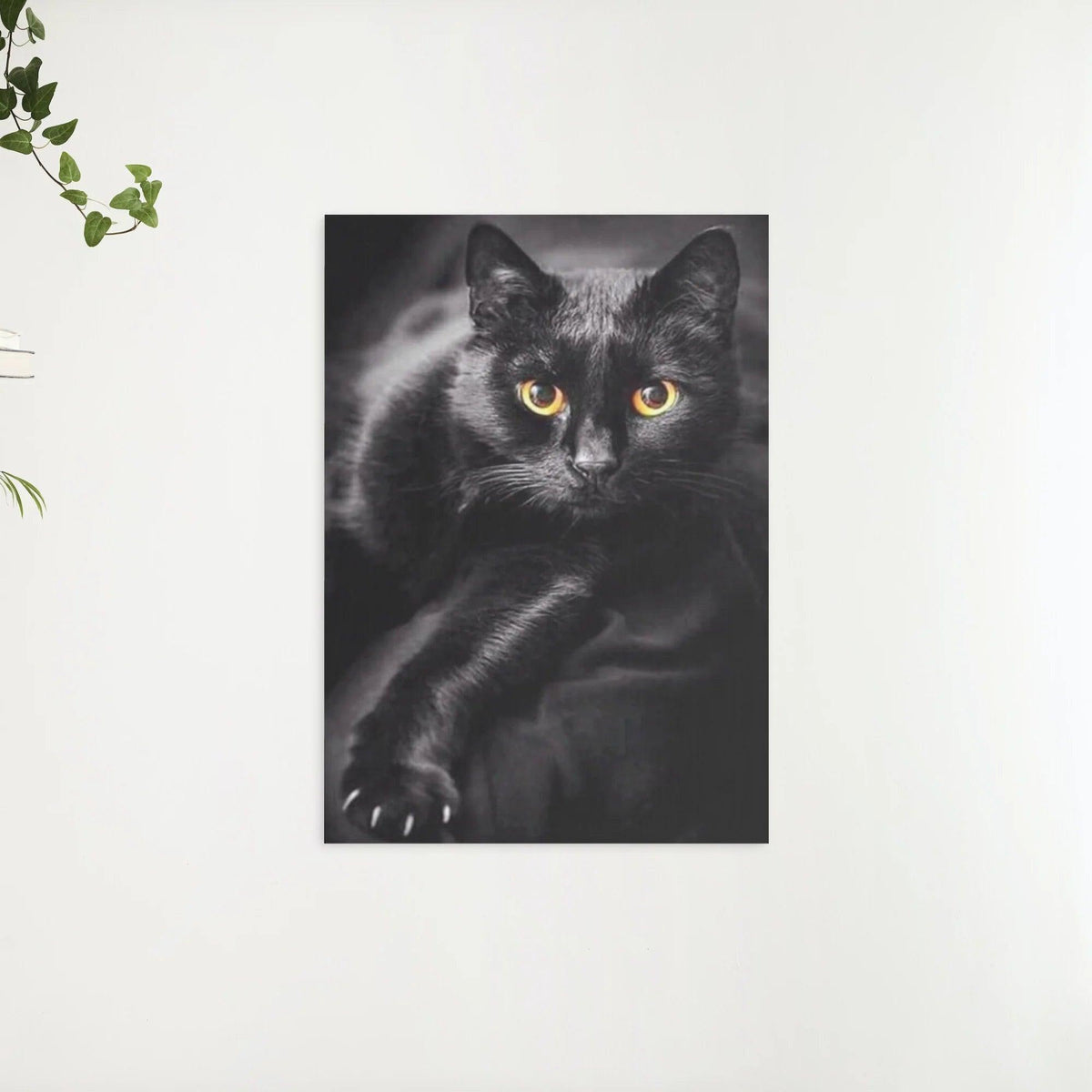 Diamantmalerei Schwarze Katze und gelbe Augen - SEOS Shop ®
