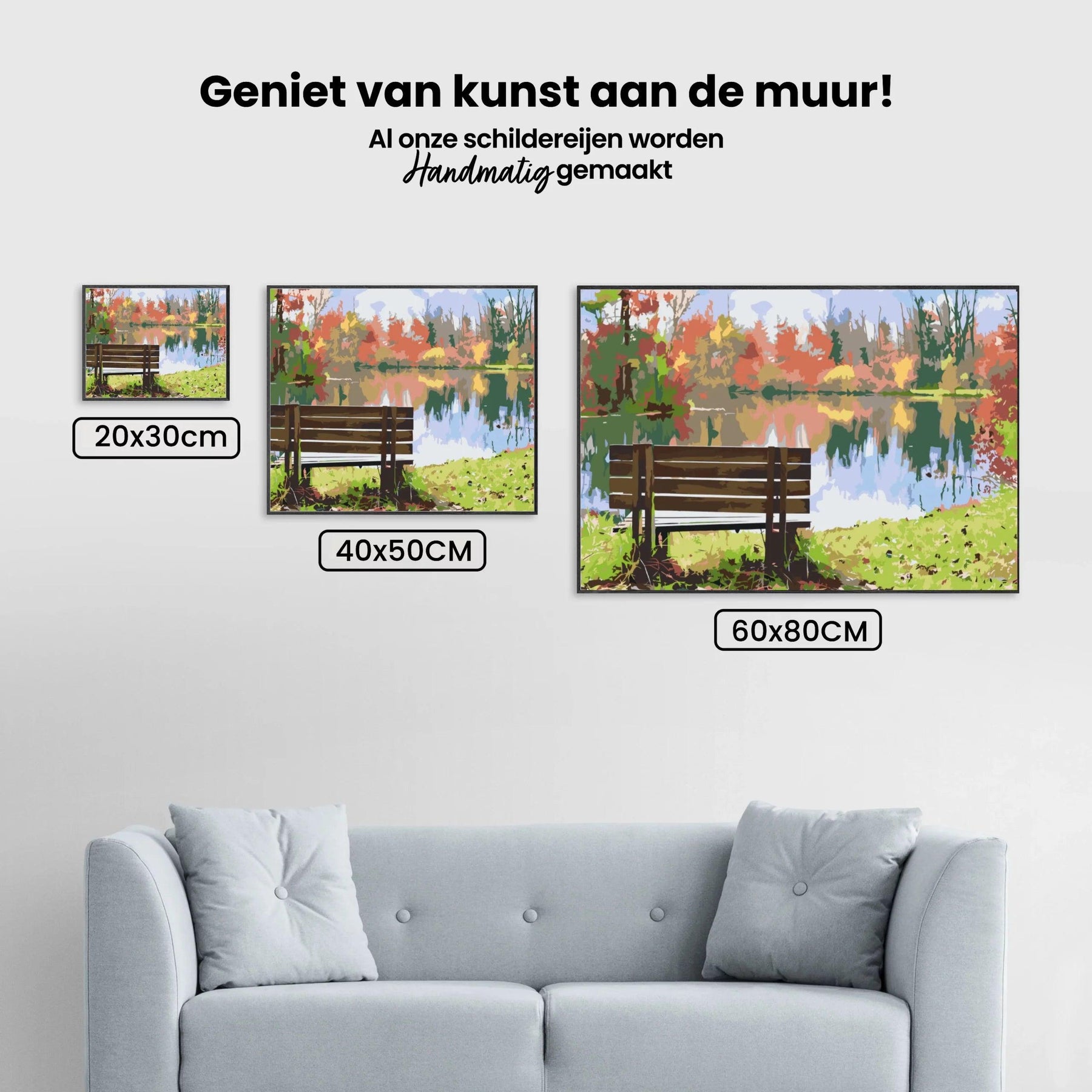 Diamantmalerei - Bank am Teich - SEOS Shop ®