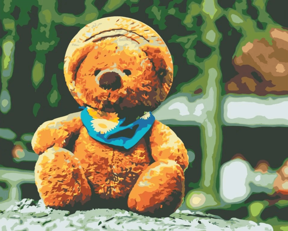 Diamantmalerei - Bär mit Hut - SEOS®