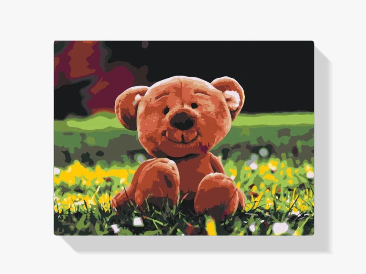 Diamantmalerei - Bär im Gras - SEOS®