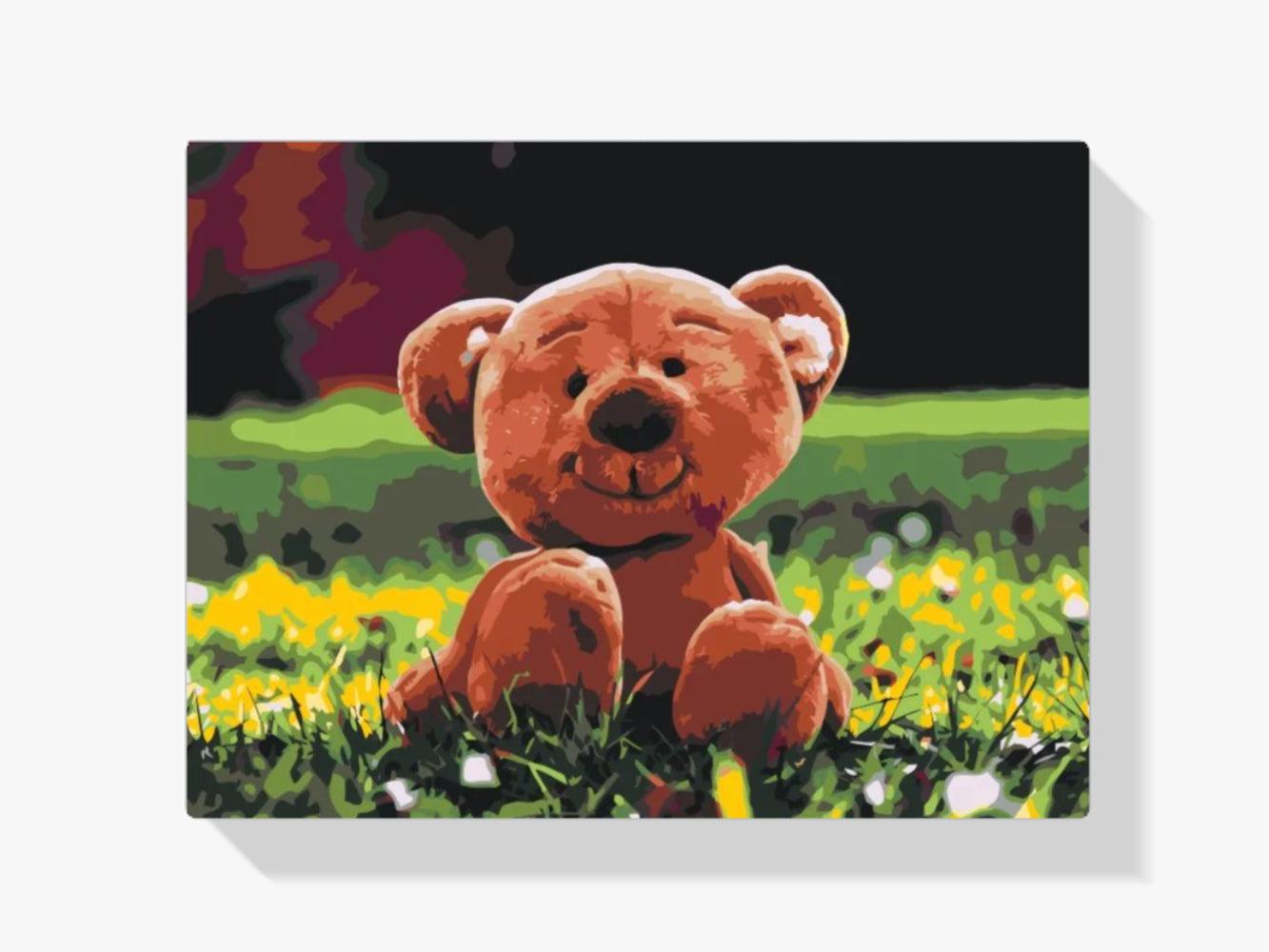 Diamantmalerei - Bär im Gras - SEOS®