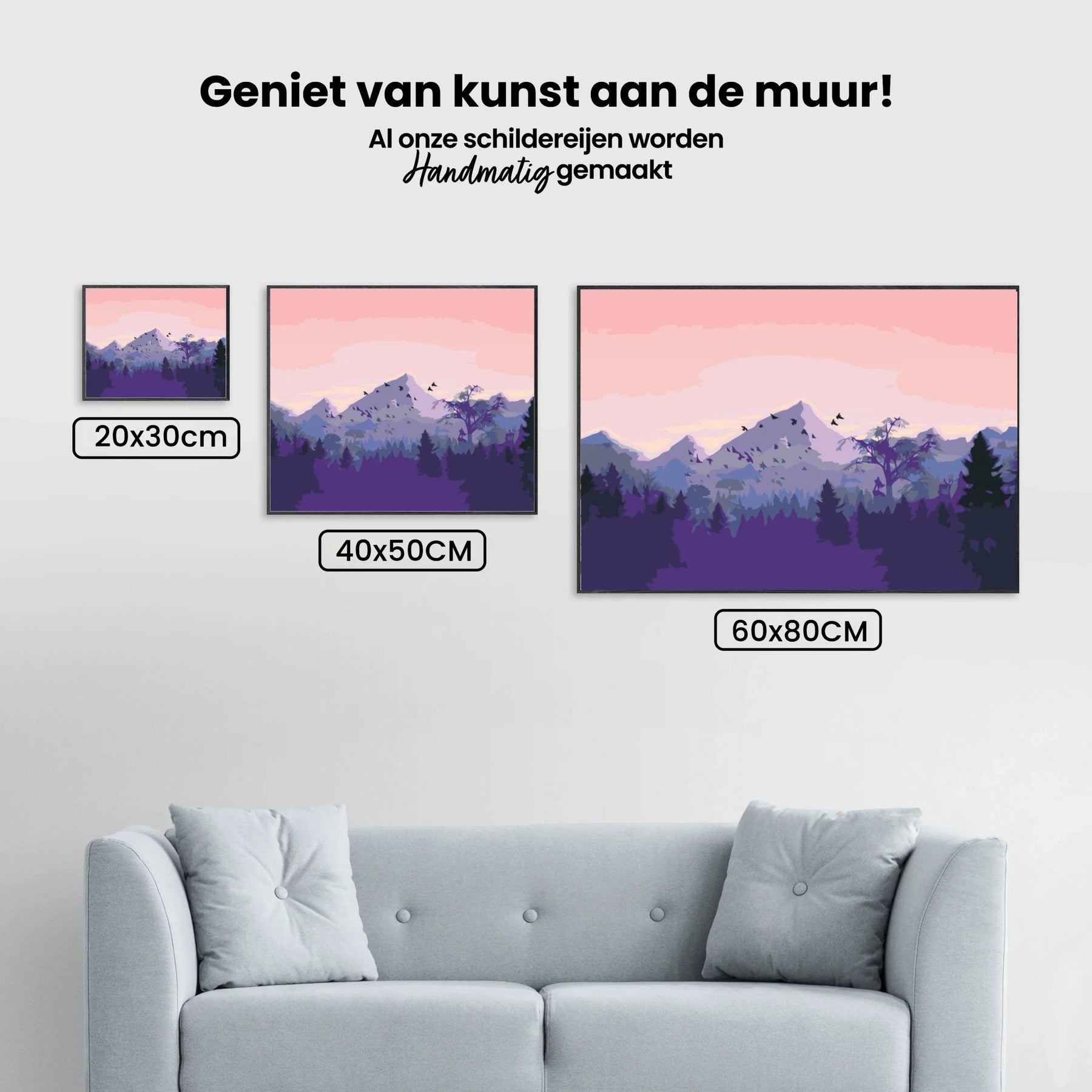 Diamantmalerei - Berge bei Sonnenuntergang - SEOS Shop ®