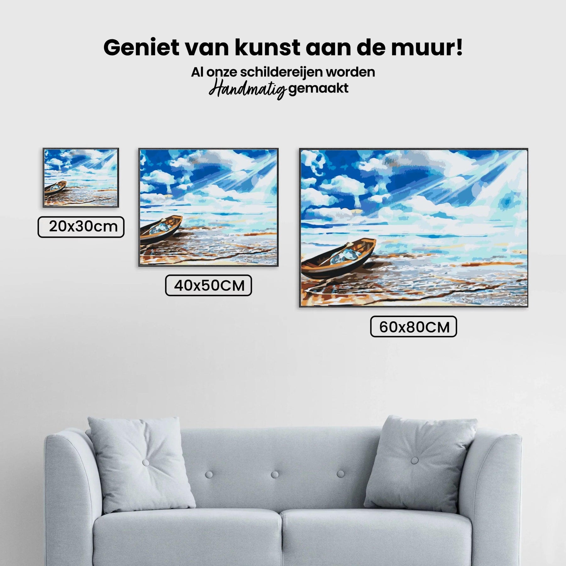 Diamantmalerei - Boot am Meeresrand - SEOS Shop ®
