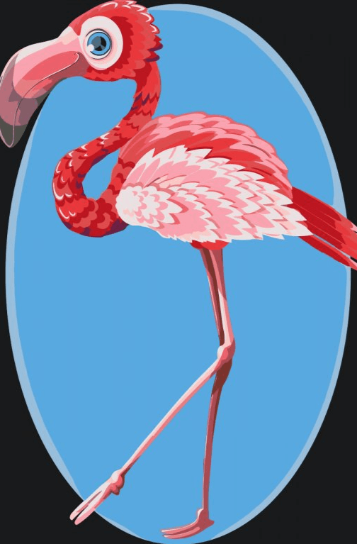 Diamond Painting – Ein Flamingo mit seinen Sachen – SEOS®