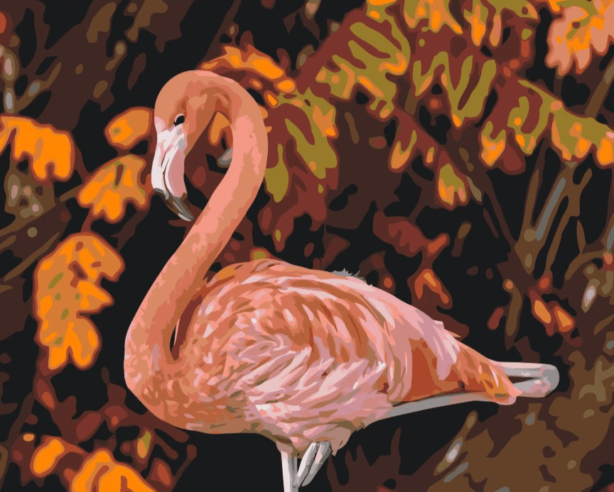 Diamond Painting - Flamingo in der Natur - SEOS®