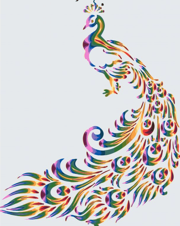 Diamond Painting - Farbiger Pfau 2 - SEOS®