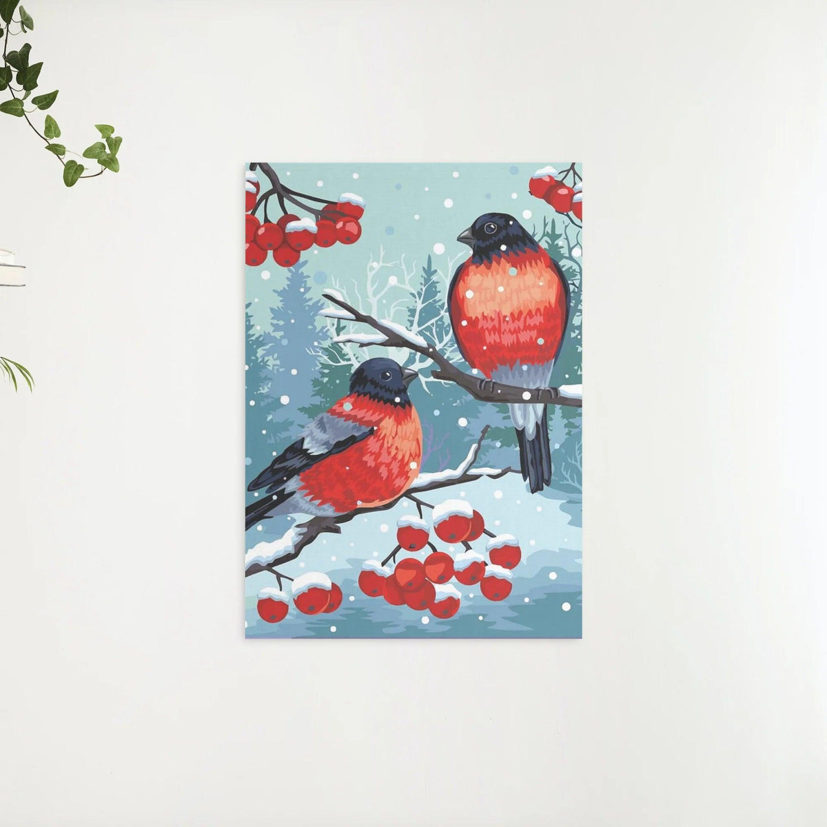 Diamantmalerei - Stieglitzvogel Weiß - SEOS®