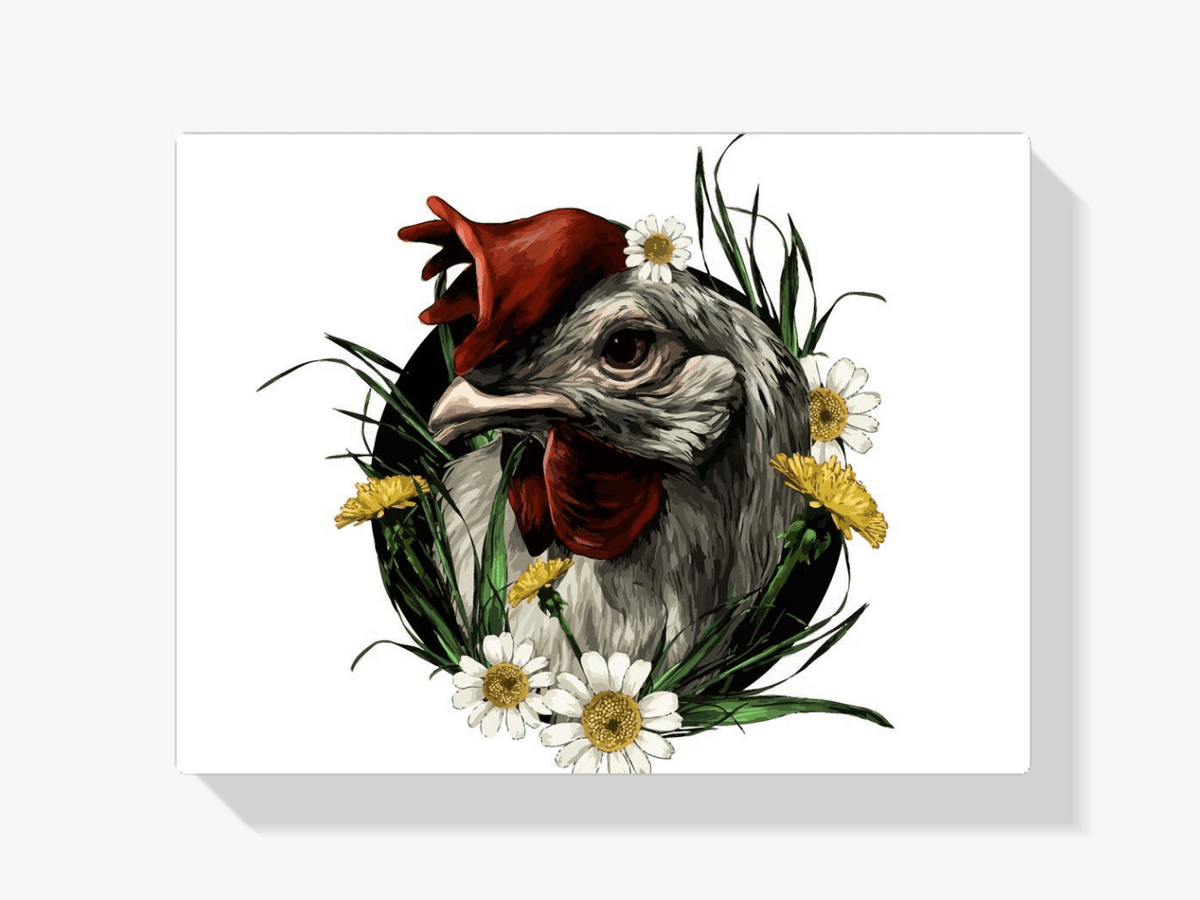 Diamantmalerei – Hahn im Blumenmantel – SEOS®