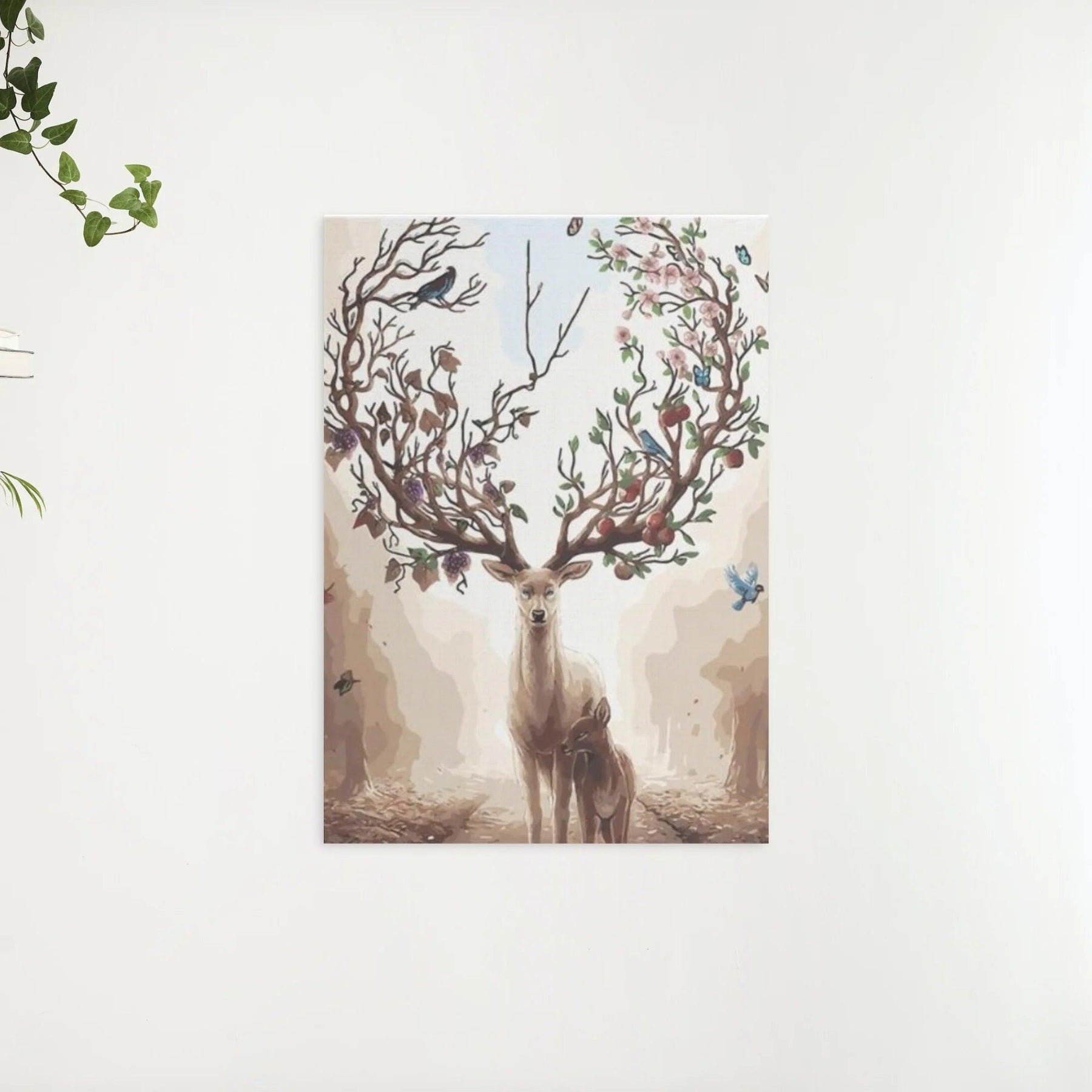 Diamond Painting - Hirsch mit Federgeweih - SEOS®