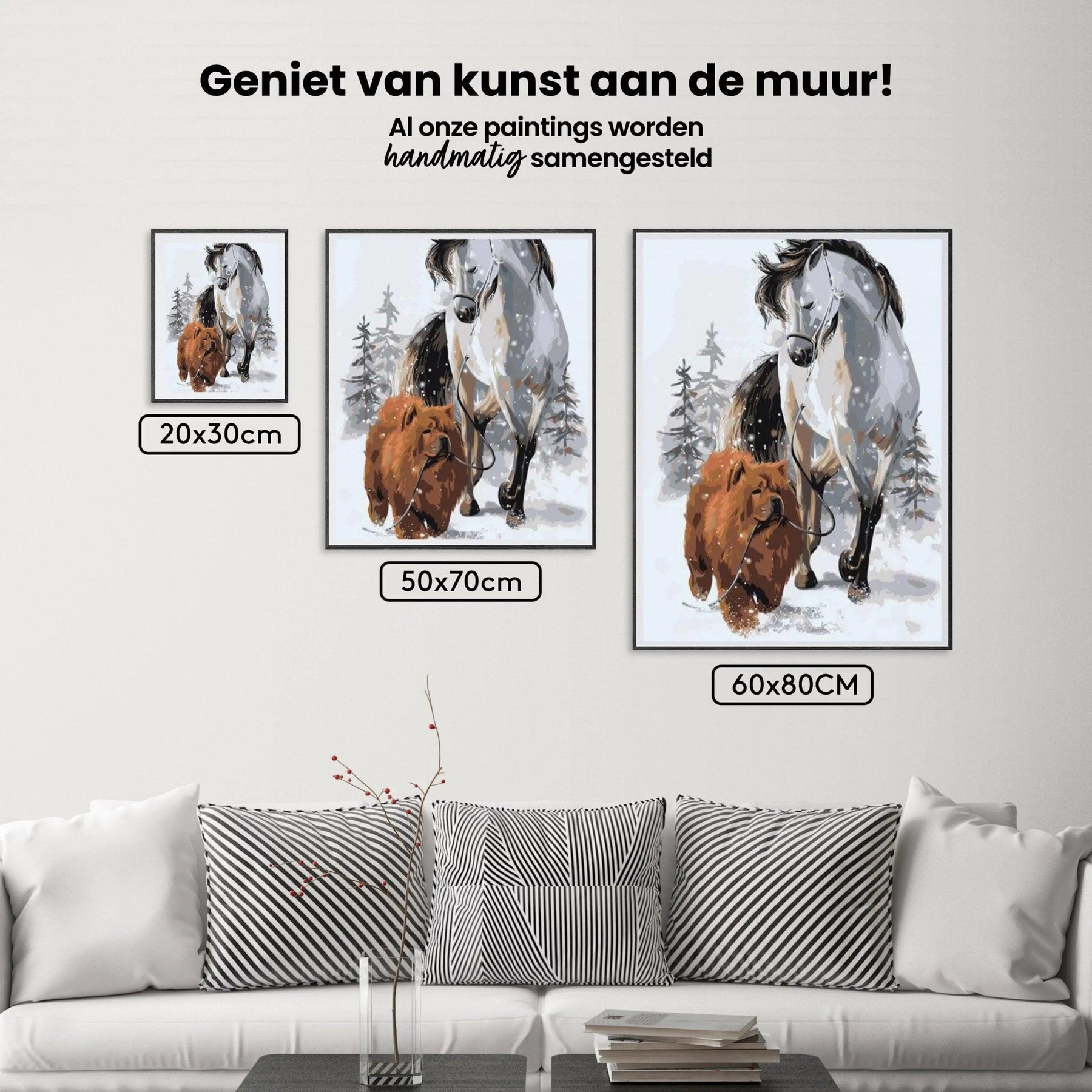 Diamond Painting - Hund mit Pferd - SEOS®