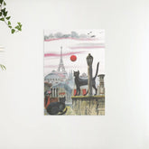 Diamantmalerei - Katze in Paris - SEOS®