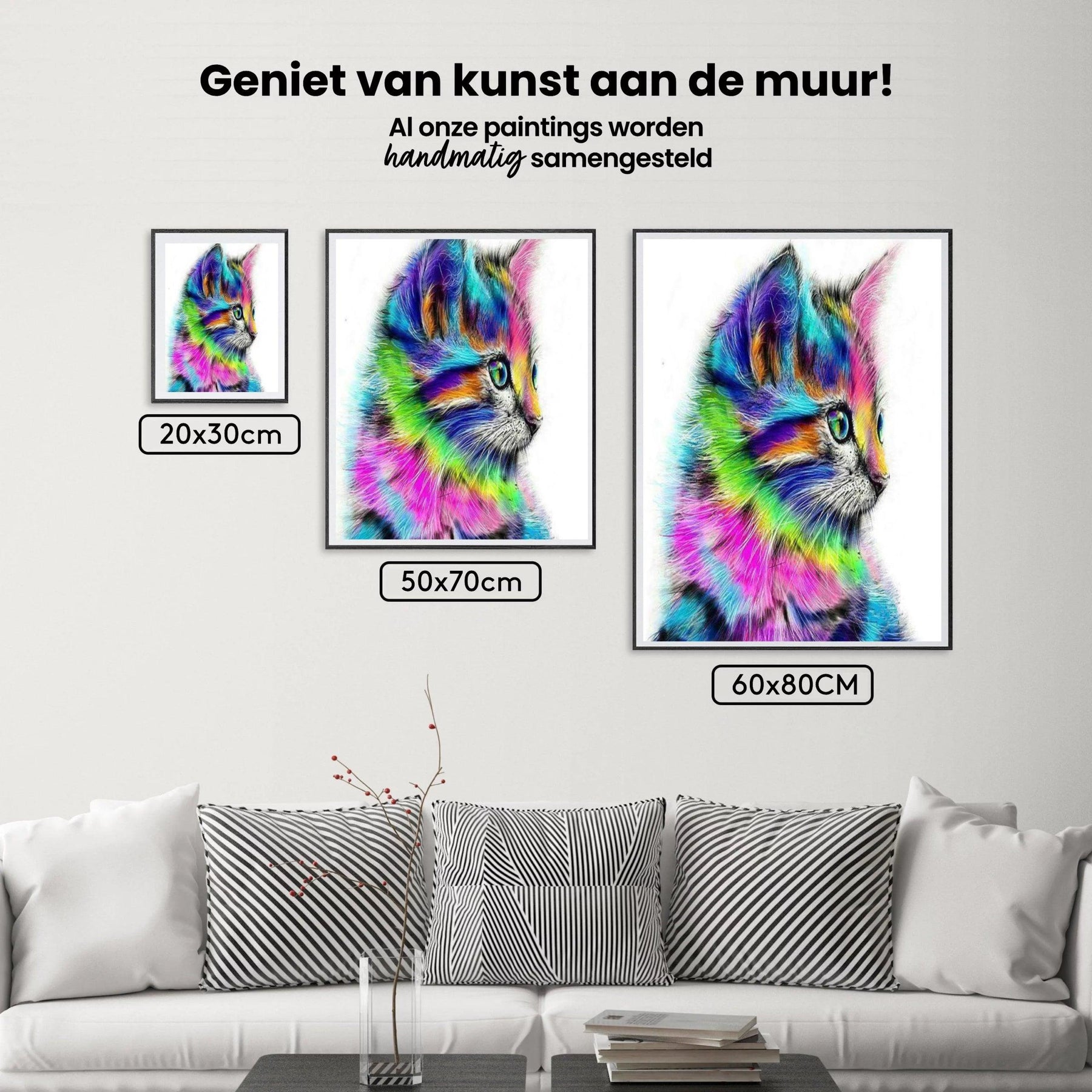 Diamond Painting - Katze in verschiedenen Farben - SEOS®