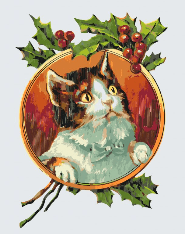 Diamantmalerei – Katze unter der Rebe – SEOS®