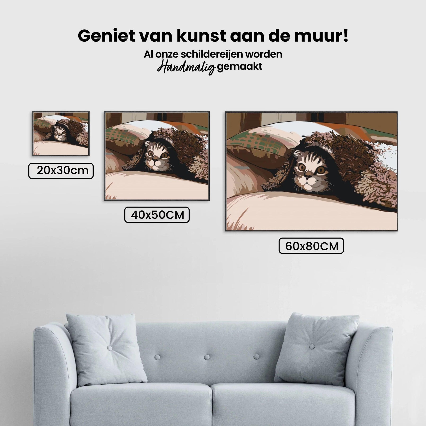 Diamond Painting - Katze unter dem Kissen - SEOS®